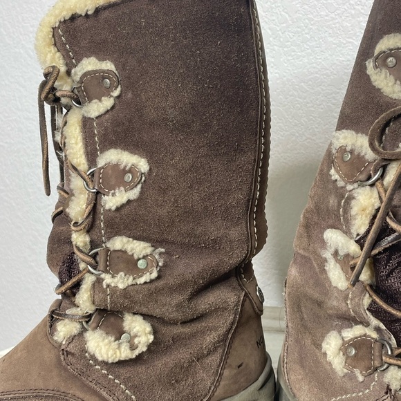The North Face boots fur lined snow women’s sz 7 lace up 200 gram insula… - Picture 2 of 12
